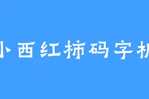 小西红柿码字机
