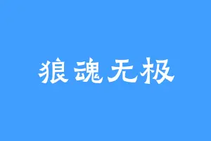 狼魂无极