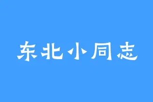 东北小同志