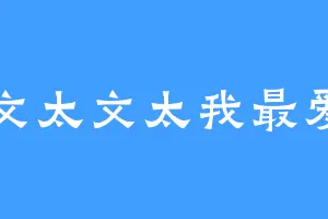 文太文太我最爱