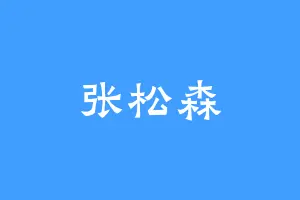 张松森