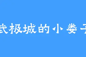 武极城的小娄子