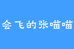 会飞的张喵喵