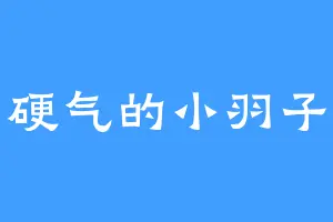 硬气的小羽子