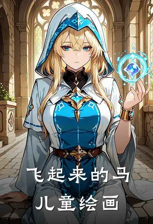 飞起来的马儿童绘画