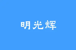 明光辉