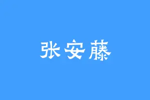 张安藤