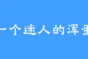 一个迷人的浑蛋