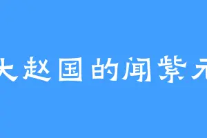 大赵国的闻紫元