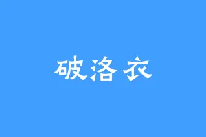 破洛衣