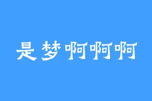 是梦啊啊啊